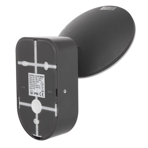 Lampa LED z czujnikiem PIR Maclean, ścienna, z czujnikiem PIR, PC+ALU, 15W, 1100lm, IP65, Neutral White 4000K, szara, MCE367