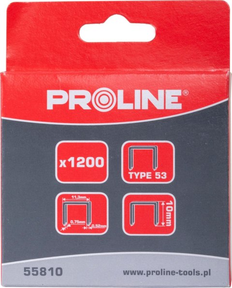 Zszywki typ a/53, 14mm, 11,3*0,75mm, 1200 szt, proline Zszywki typ a/53, 14mm, 11,3*0,75mm, 1200 szt, proline