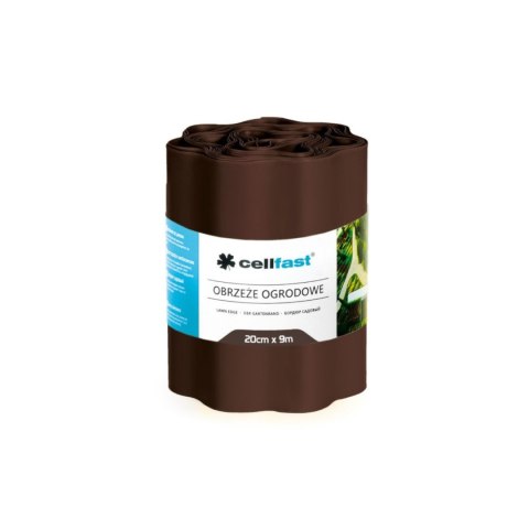 Obrzeże ogrodowe faliste 20cm x 9m Cellfast brązowe Obrzeże ogrodowe faliste 20cm x 9m Cellfast brązowe