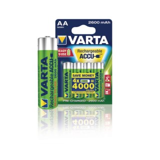 4x Akumulator R-06 R06 AA 2600mAh Ready2use Varta