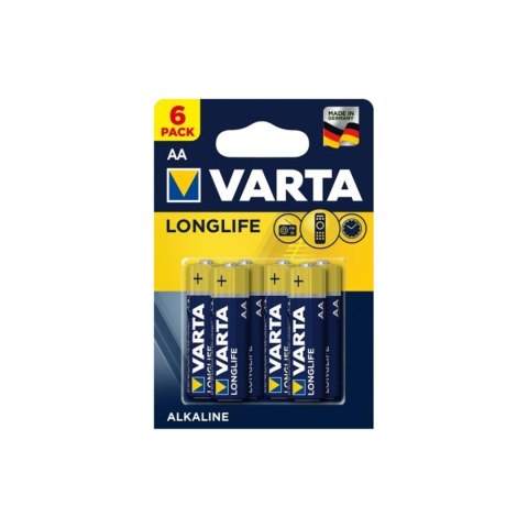 6x Bateria R-06 R06 AA 1,5V alkaliczna longlife Varta 6x Bateria R-06 R06 AA 1,5V alkaliczna longlife Varta
