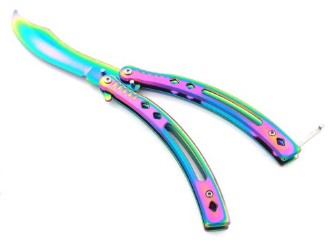 AG530B Nóż motylek butterfly rainbow AG530B Nóż motylek butterfly rainbow