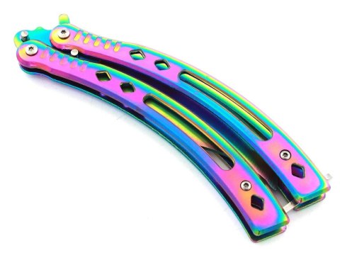 AG530B Nóż motylek butterfly rainbow AG530B Nóż motylek butterfly rainbow