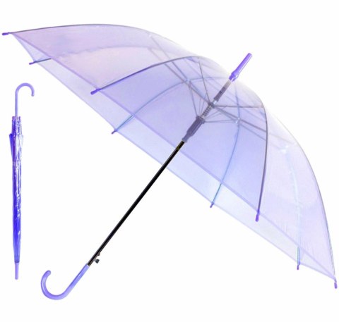 BQ13C Parasol przezroczysty fioletowy