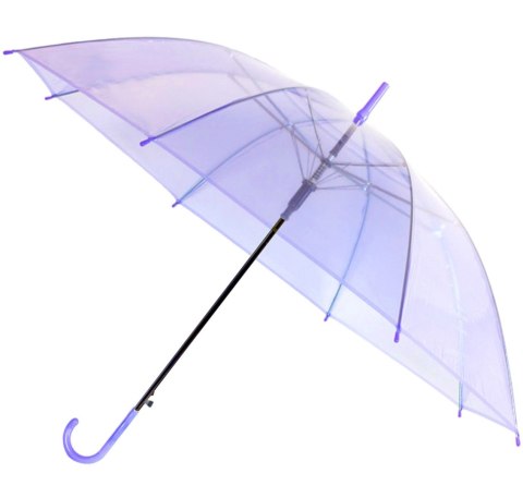 BQ13C Parasol przezroczysty fioletowy