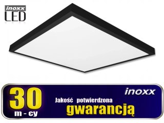 Panel led 60x60 36w lampa sufitowa kaseton 6000k zimny + ramka natynkowa czarna