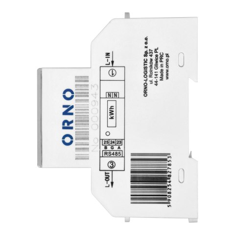 1-fazowy licznik energii elektrycznej 100A, wielotaryfowy, port RS-485, MID, 1 moduł, DIN TH-35mm, PV 1-fazowy licznik energii elektrycznej 100A, wielotaryfowy, port RS-485, MID, 1 moduł, DIN TH-35mm, PV