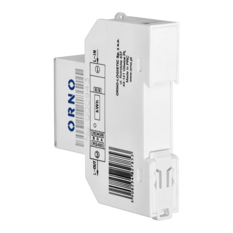 1-fazowy licznik energii elektrycznej 100A, wielotaryfowy, port RS-485, MID, 1 moduł, DIN TH-35mm, PV 1-fazowy licznik energii elektrycznej 100A, wielotaryfowy, port RS-485, MID, 1 moduł, DIN TH-35mm, PV