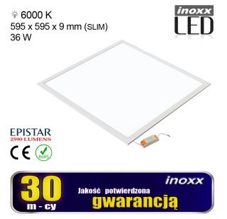 Panel led 60x60 36w lampa sufitowa kaseton 6000k zimny
