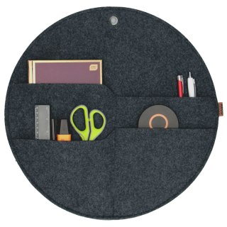 BERTONI EE Organizer na ścianę kółko z kieszeniami antracyt XL