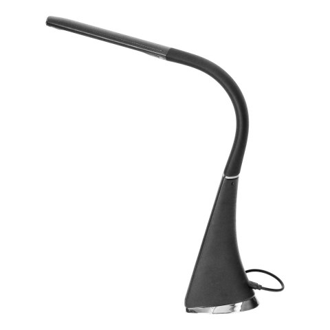 DOLOMIT LED 5W, lampka biurkowa z budzikiem, 300lm, 4000K, czarna